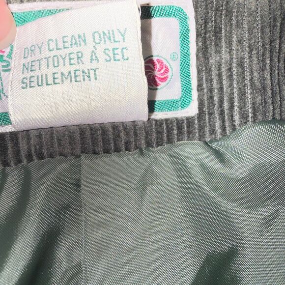 Olive Green Corduroy Sport Coat | Elbow Patches | Equestrian Academia Style | 90 - Picture 15 of 16